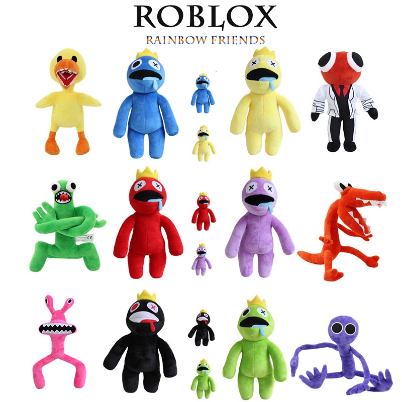 20/30cm Anime Roblox Rainbow Friends Blue Plush Toy Purple Stuffed Doll Kid Birthday Xmas Gift