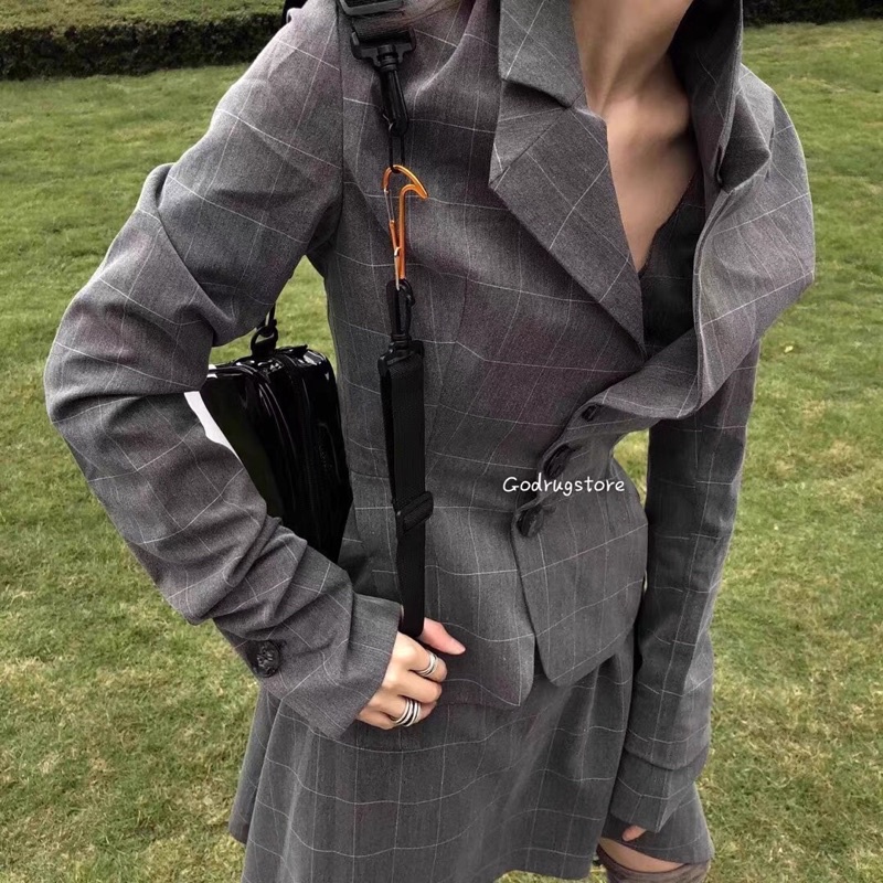 Túi hộp đeo chéo unisex da bóng (có hộp + hình thật)