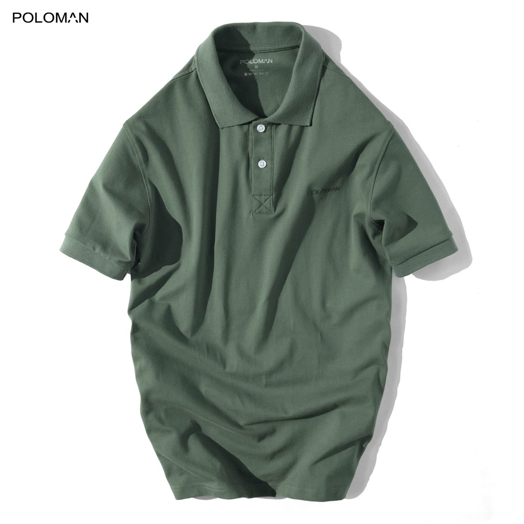 Áo thun POLO nam cổ bẻ BASIC vải cá sấu Cotton trẻ trung - POLOMAN | BigBuy360 - bigbuy360.vn