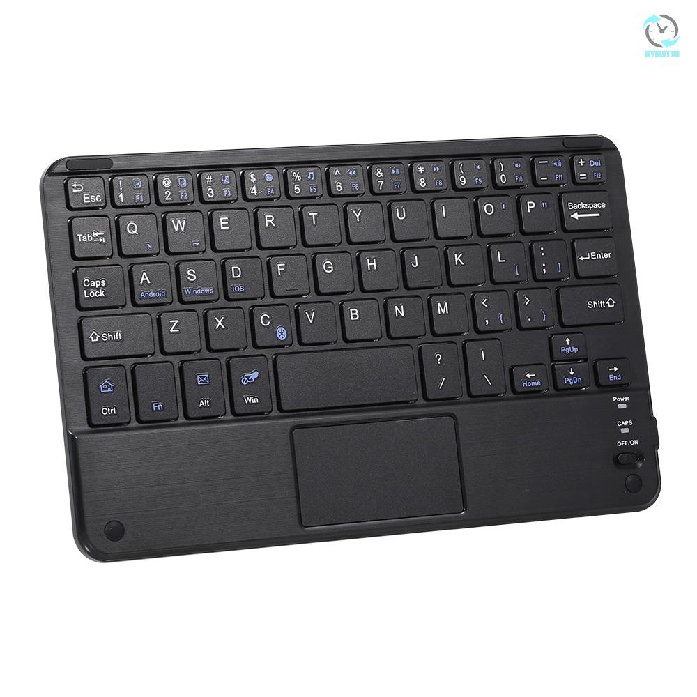 Bàn Phím Không Dây Mini Bt 3.0 59 Phím Cảm Ứng Cho Laptop / Máy Tính Bảng Android / Windows / Ios Đen