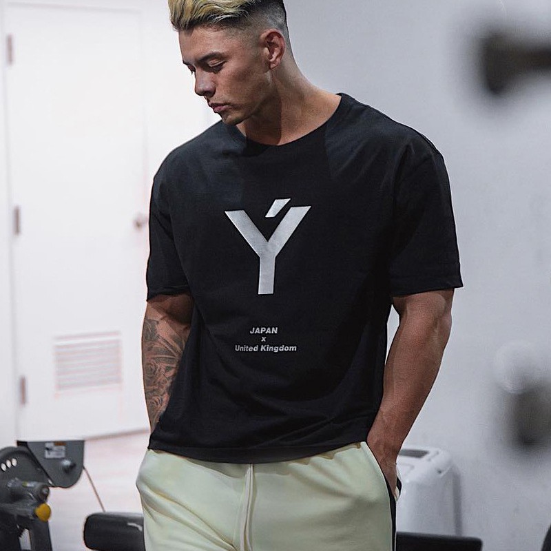 Áo Thun Cotton Thể Thao Tay Ngắn Plus Size M-3Xl Cho Nam