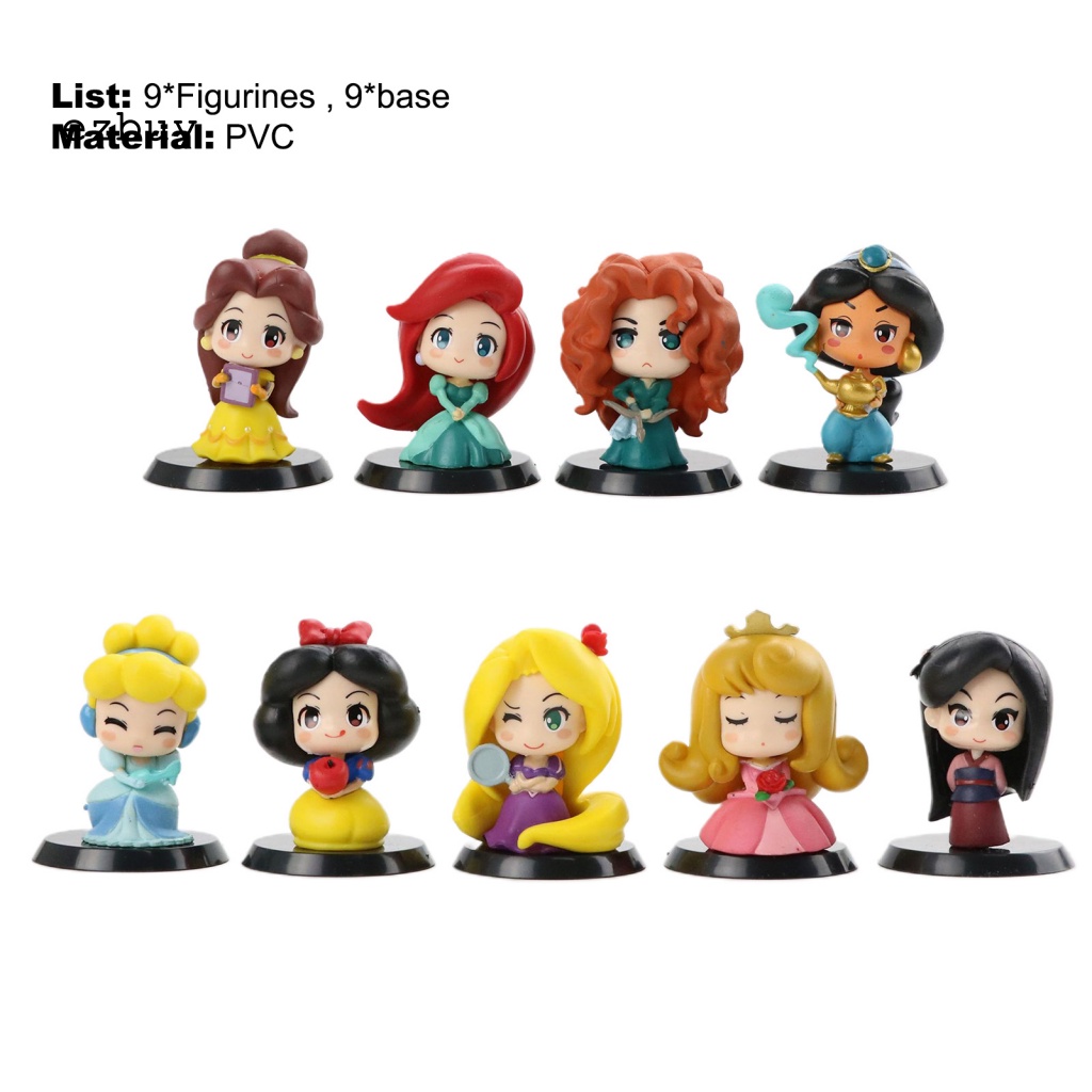 [EY] Tượng Công Chúa Bạch Tuyết / Nàng Tiên Cá Bằng PVC Dễ Lau Chùi Trang Trí