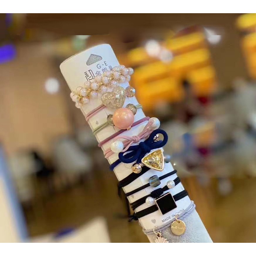 Set 11 Kiểu Thun Cột Tóc