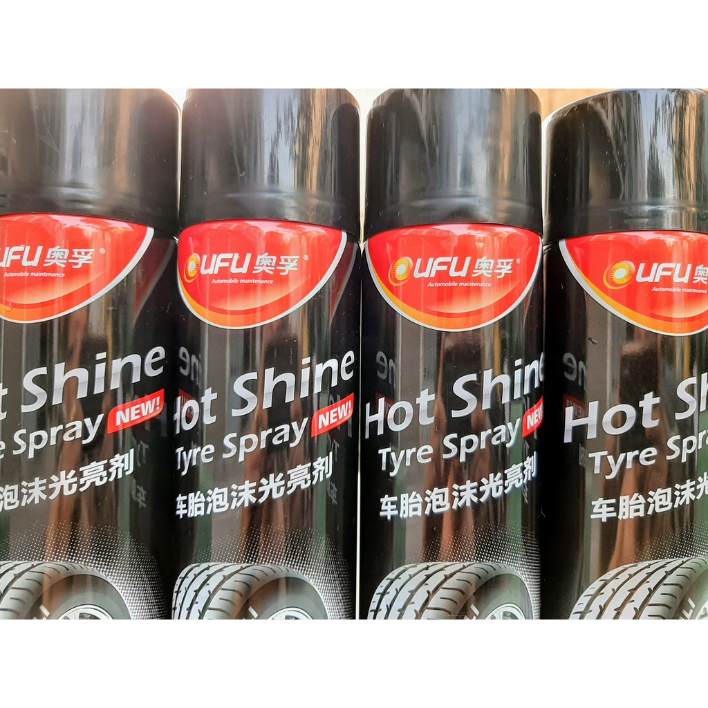 Chai Xịt Đánh Bóng Làm Sạch Lốp Xe, Bảo Vệ Vỏ Lốp Xe HOT SHINE 720ml