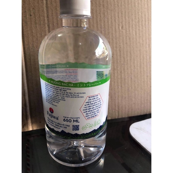 Nước súc miệng công nghệ Nhật Bản ion muối hương bạc hà 680ml nước điện giải i-on alkaline, muối biển sâu(ca, mg, K)