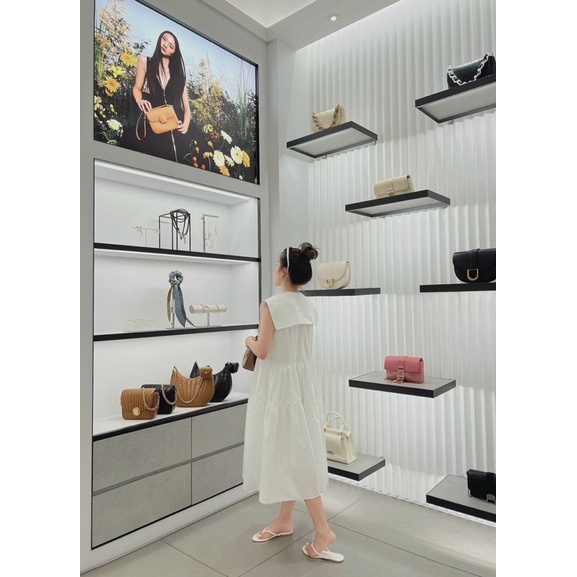 Váy D06 cổ thuỷ thủ 3 tầng dáng xoè tiểu thư