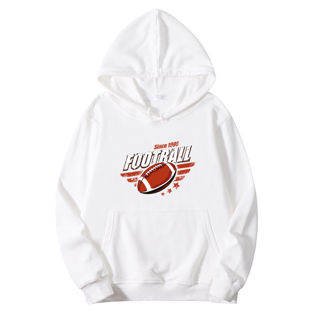 Áo Hoodie Nỉ Form Rộng Unisex In Chữ FOOTBALL Thể Thao Cá Tính Vải Nỉ Mềm Mại Style HOT TREND BB HOODIE