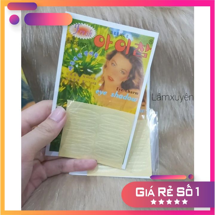 Hộp 50 miếng dán kích mí cô gái hộp xanh Siêu bám dính,thiết kế tiện dụng,dễ tháo gỡ,không kích ứng khó chịu