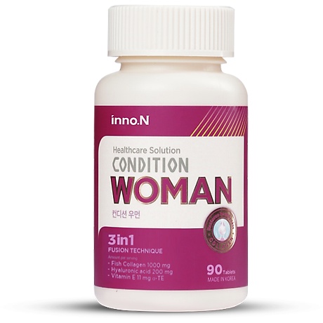 Viên uống collagen và cấp ẩm Condition Women hỗ trợ làm đẹp da - Hộp 90 viên