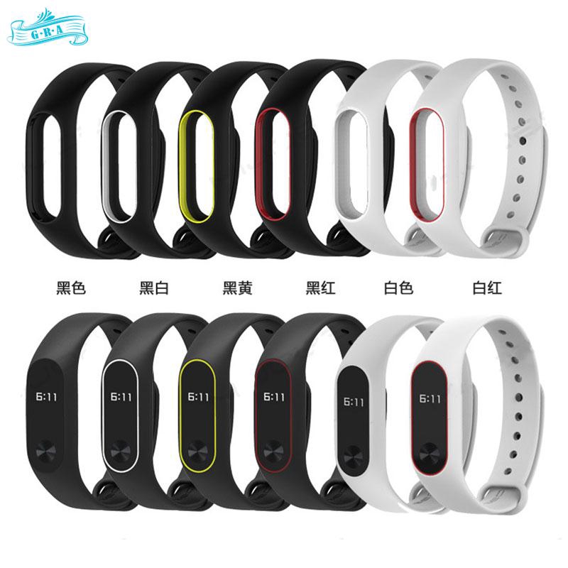 Dây đeo tay thay thế chất liệu silicon cho Xiaomi Mi Band 2