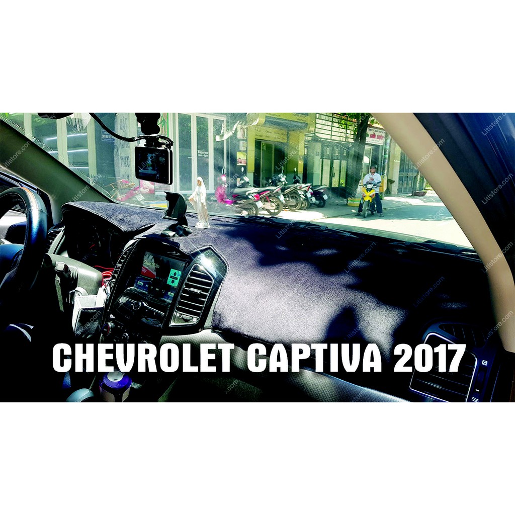 Thảm Taplo Nhung Lông cừu CHEVROLET CAPTIVA (Loại đặc biệt)