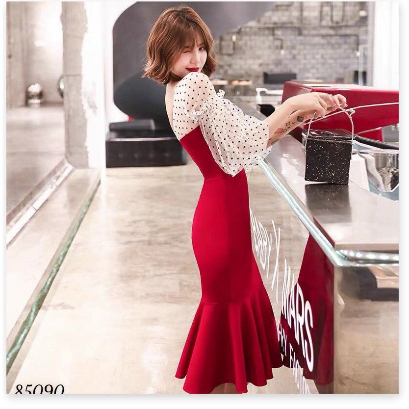 Đầm Umi đuôi cá phối lưới cực sang , tôn dáng đẹp cho chị em KHANH AN FASHION