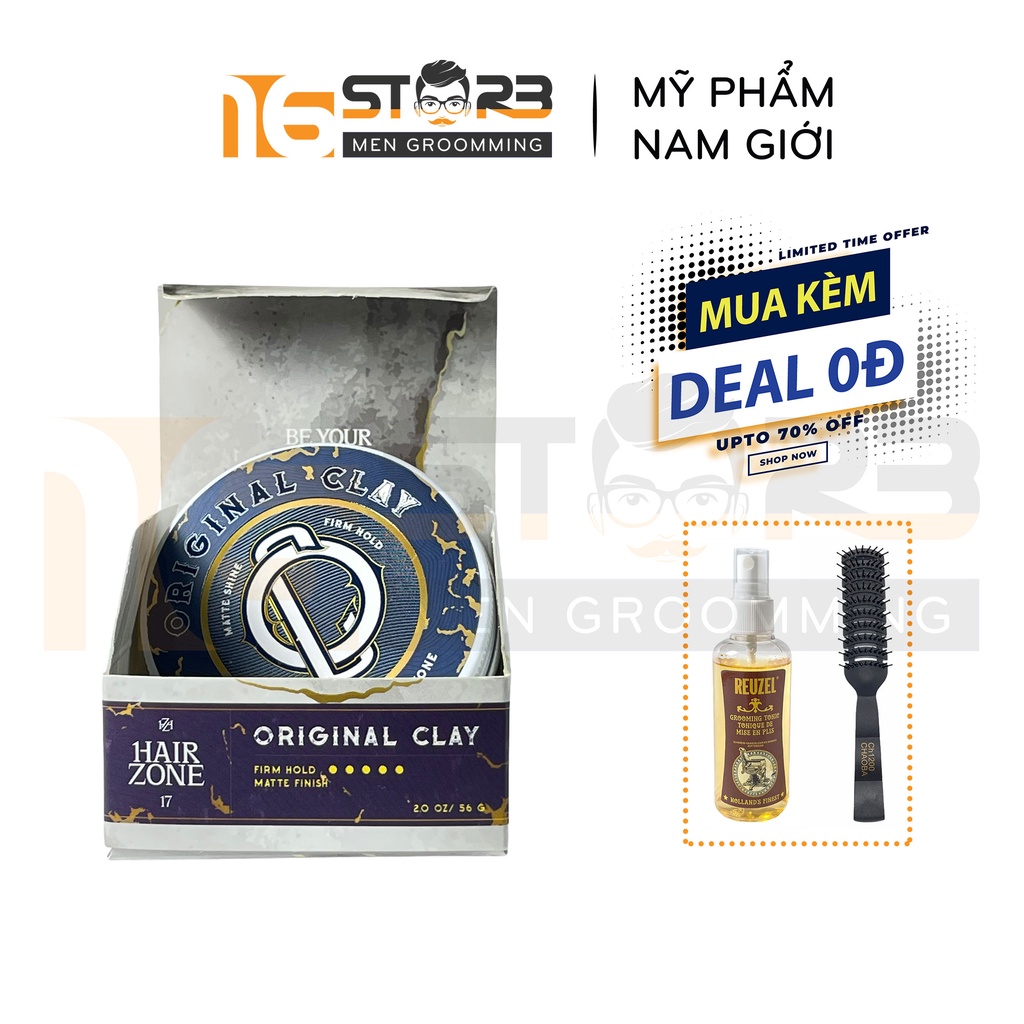 [Chính Hãng 100%] Sáp Vuốt Tóc Original Clay, All Day Balm 2022 By Hairzone 56g