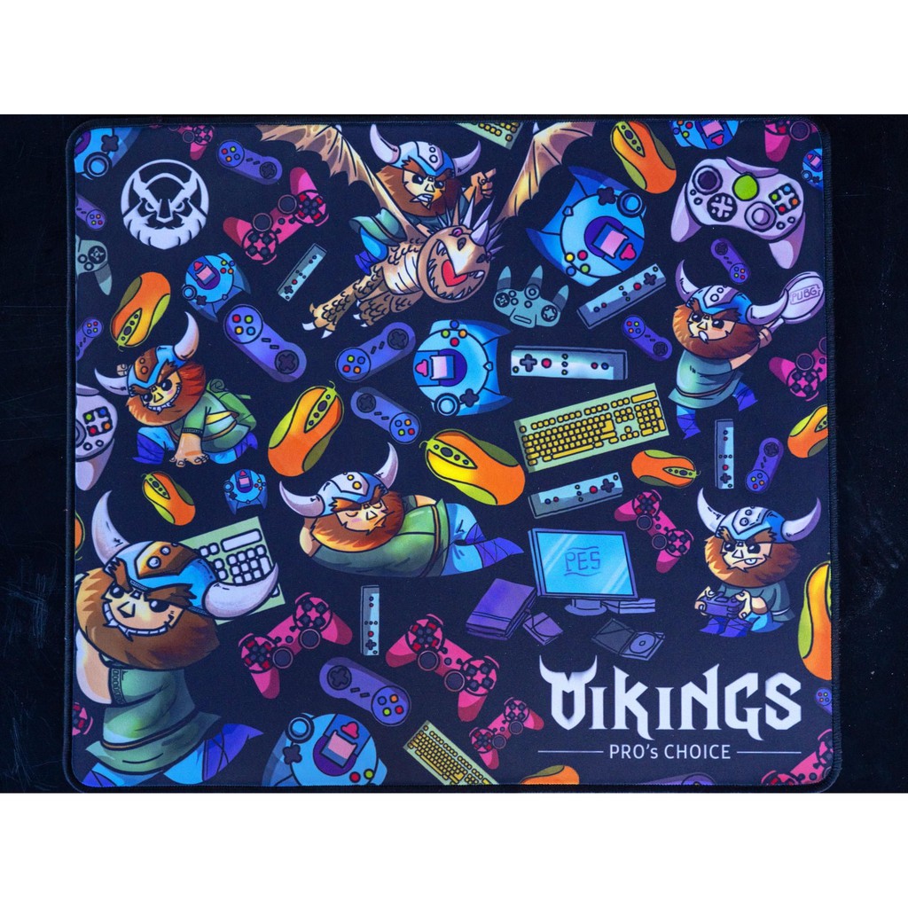 Bàn di chuột Vikings Barbarian Chroma - Pad chuột Vikings 450x400x4mm, mặt speed, chính hãng