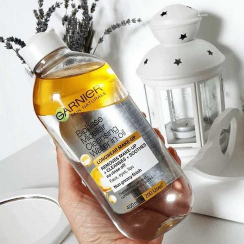 Tẩy Trang Garnier (400ml) [Chính Hãng 100%] Không Cồn - Tẩy sạch sâu lớp make - Cấp nước cho da - Giúp da chắc khỏe | BigBuy360 - bigbuy360.vn