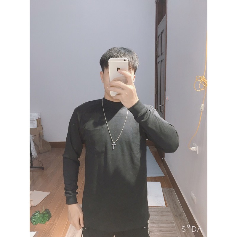 Áo thun dài tay thu đông, cổ 3 phân nam 5 mầu  ,mềm mại, dễ chịu, thoáng mát, thấm mồ hôi, lịch sự