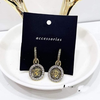 Bông tai versace viền đá