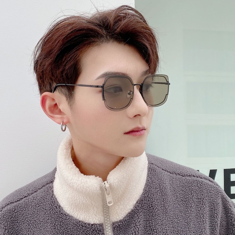 Kính Mát Phân Cực Gọng Kim Loại Tròng Nhiều Màu Sắc Thời Trang