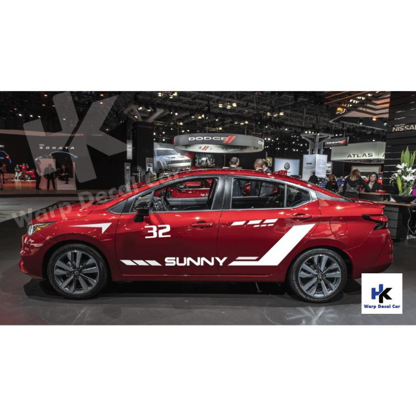 Tem xe Nissan sunny- decal sunny- tem xe ô tô giá rẻ decal_oto