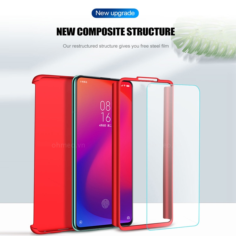 Ốp Lưng Kèm Kính Cường Lực Cho Vivo Y17,Y15,Y12,Y12I,Y12S,Y19,Y20,Y20I,Y30,Y50 360