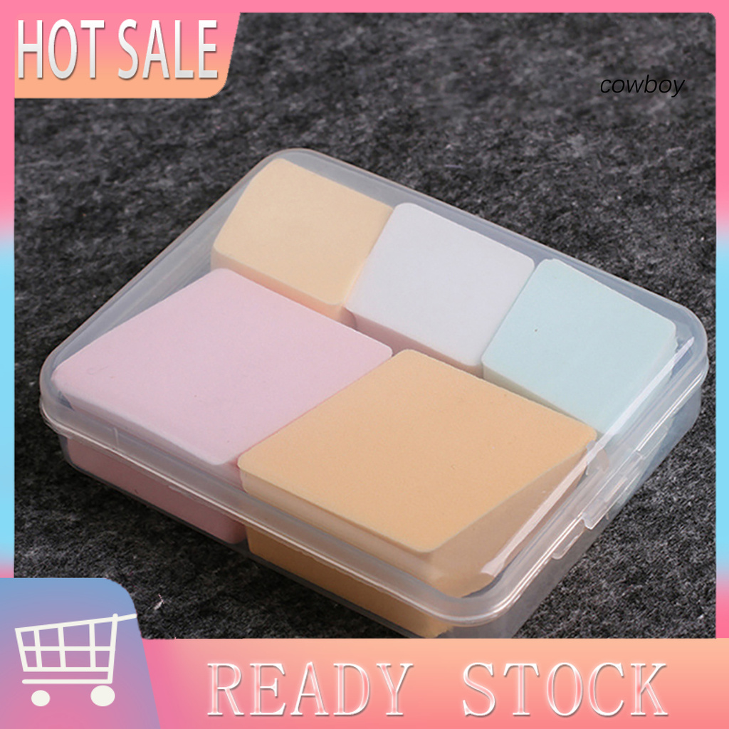 (Hàng Mới Về) Hộp Nhựa Trong Suốt Đựng Mút Trang Điểm Tiện Dụng