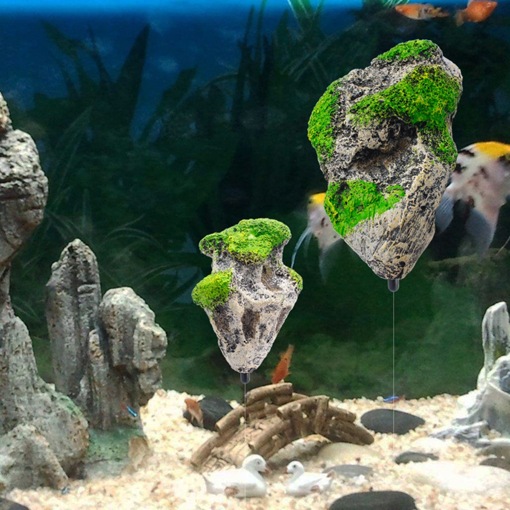 Mô hình đá nổi trang trí bể cá cảnh màu neon sinh động