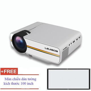 Máy chiếu mini YG - 400 HD, máy chiếu mini cho gia đình + Tặng màn chiếu 100 inch