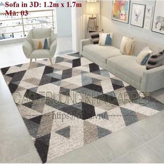 Thảm sofa trải sàn trang trí phòng khách phòng ngủ 1.2m x 1.7m Album 1