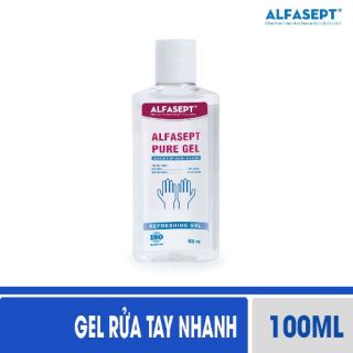 Thùng 20 chai Gel rửa tay khô Alfasept Pure Gel 100ml