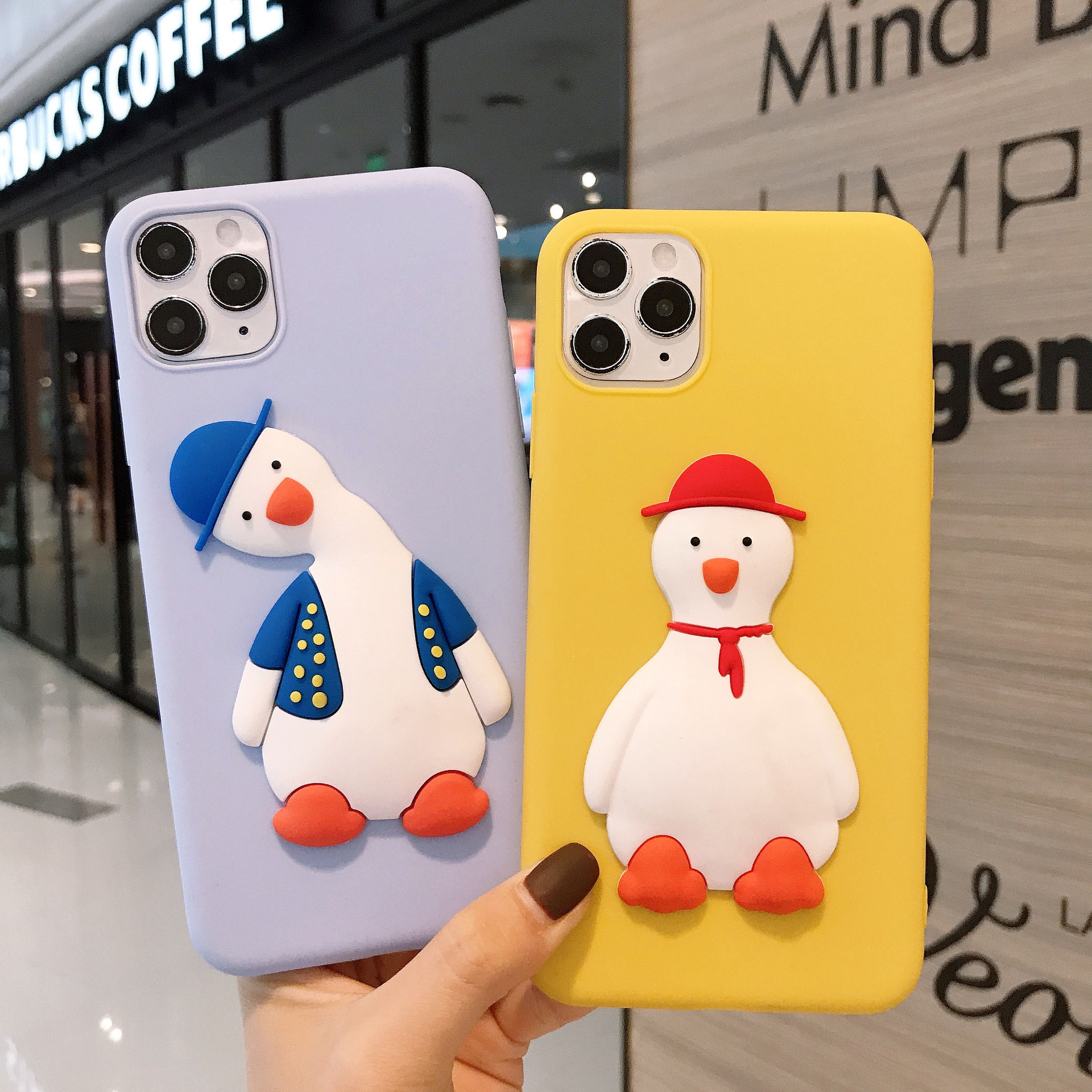 Ốp điện thoại Cartoon cute duck phone case cho SAMSUNG NOTE 5 8 9 10 PLUS NOTE 20 PLUS S20 ULTRA Soft back cover