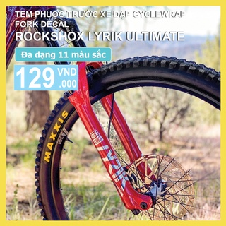 Tem decal dán phuộc xe đạp Rockshox LYRIK ULTIMATE 2021 | Fork decal | CycleWrap
