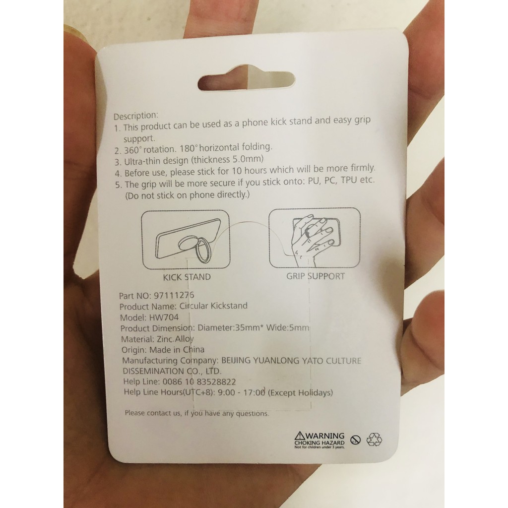 Iring nhẫn điện thoại móc dán lưng | BigBuy360 - bigbuy360.vn