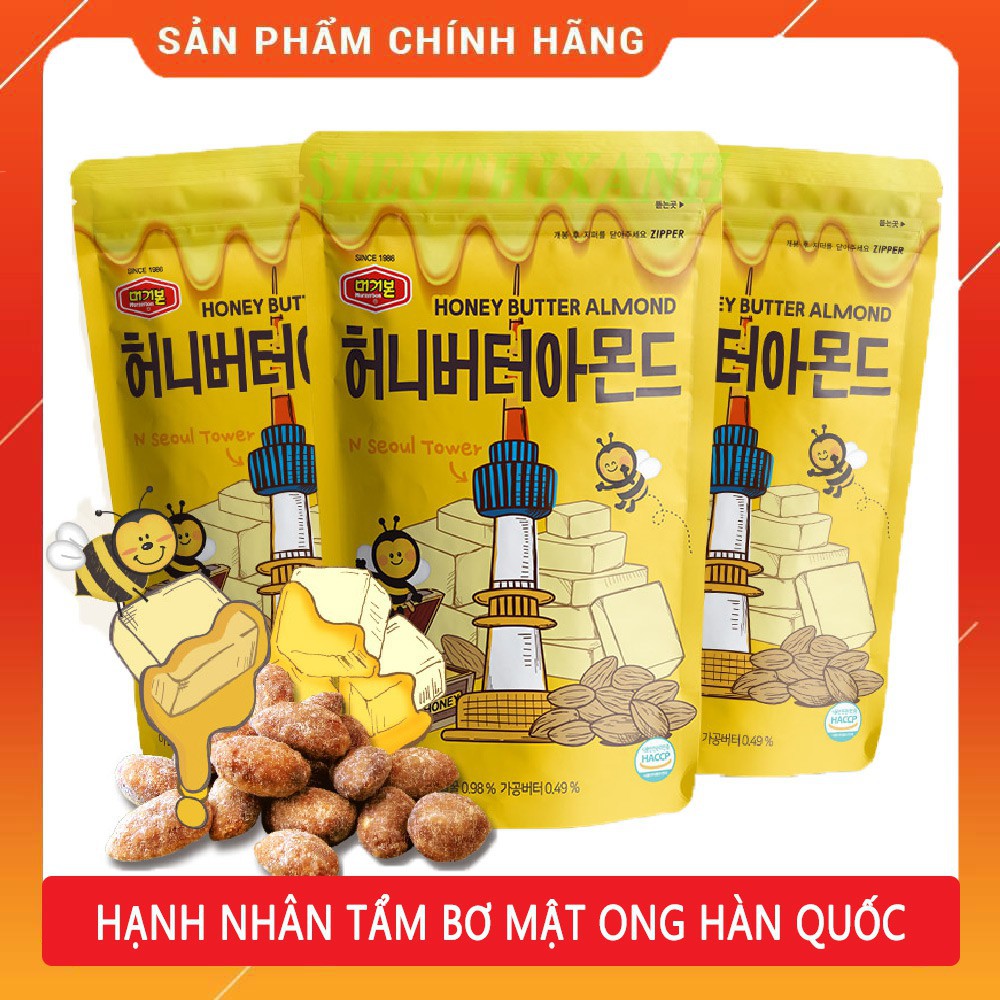 Hạnh Nhân Rang Bơ Mật Ong Hàn Quốc Honey Butter Almond 200g