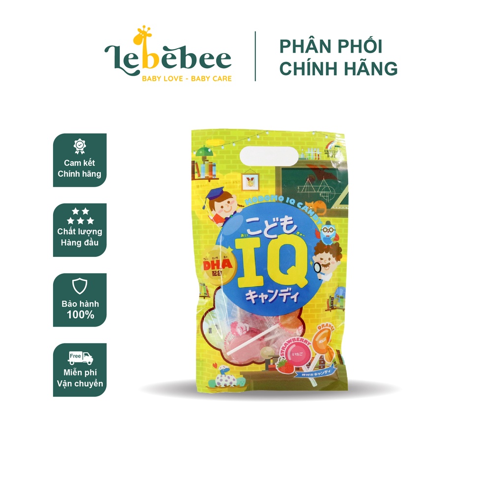 Kẹo mút tăng thêm Canxi/ IQ và DHA - Kodomo IQ and DHA