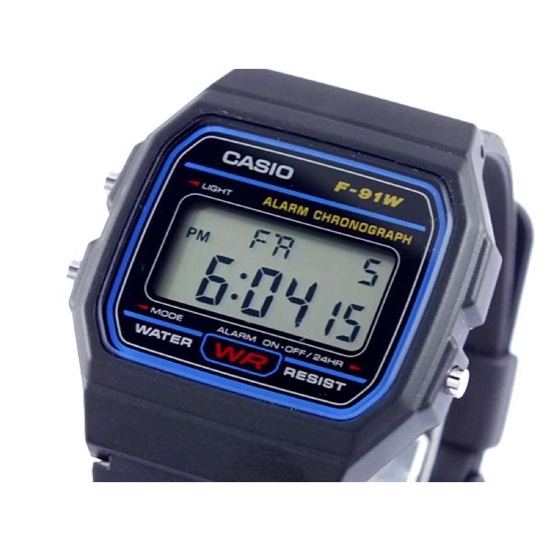 Đồng hồ nam nữ Casio F91 Chính Hãng