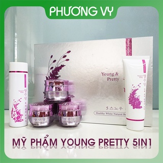 [SIÊU SALE] Bộ mỹ phẩm Young Pretty Hàn Quốc 5in1, mỹ phẩm làm mờ nám tàn nhang và làm trắng da.