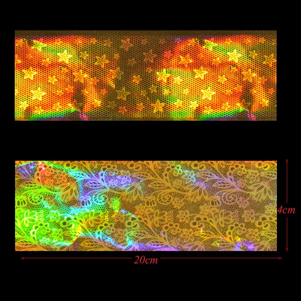 16 Miếng dán móng tay ánh màu lấp lánh độc đáo