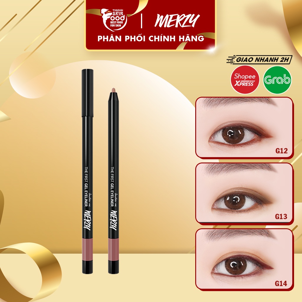 Chì kẻ mắt dạng gel lâu trôi, dễ kẻ Hàn Quốc Merzy Another Me The First Gel Eyeliner 0.5g