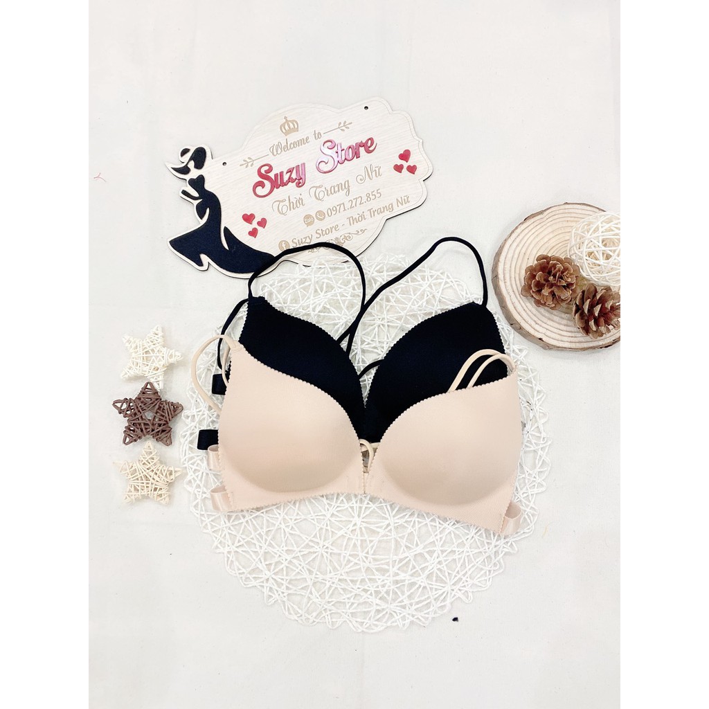 áo lót bra đệm bàn tay nâng ngực, áo ngực đúc su cài trước hàng đẹp AL2 -Suzy Store