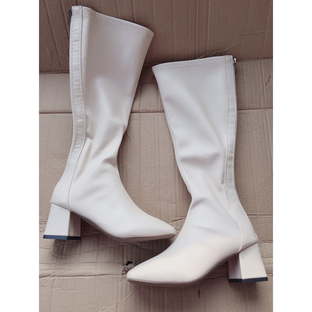 Bốt Đùi Da Mờ Khoá Sau Gót Vuông 5p Cao Cấp – SuBim.Store – Gót 5p, khoá sau | BigBuy360 - bigbuy360.vn