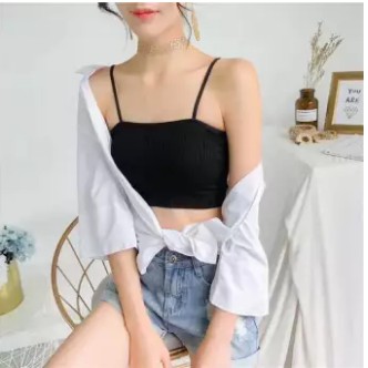 Áo ngực hai dây gân tăm, Áo lót hay dây có đệm ngực tạo dáng - Hàng cực thịnh của năm