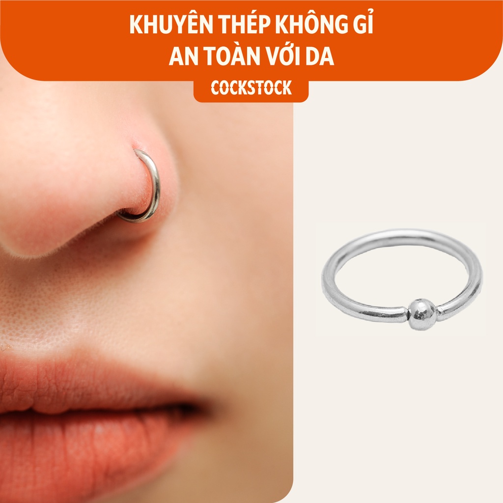 Khuyên mũi vòng bi cơ bản CockStock