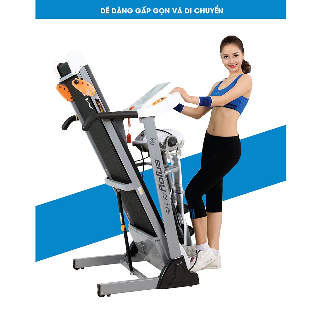 Máy Chạy Bộ Điện Gia Đình Đa Năng MOFIT EN-315 + Tặng Kèm Súng Massage Toàn Thân Cao Cấp