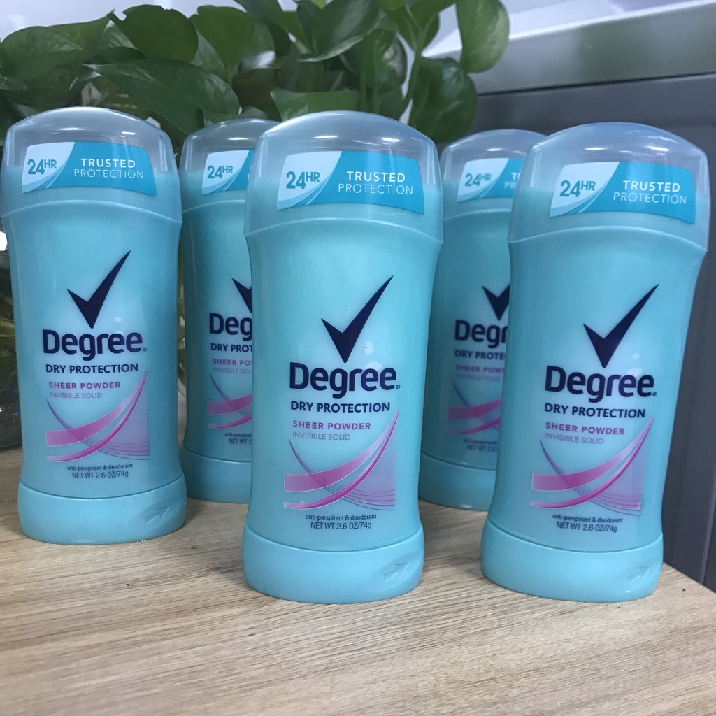 Lăn khử mùi Nữ Degree Dry Protection Anti-Perspirant &amp;Deodorant - Lăn nách nữ Degree 24h / Lăng nách Mỹ 74g