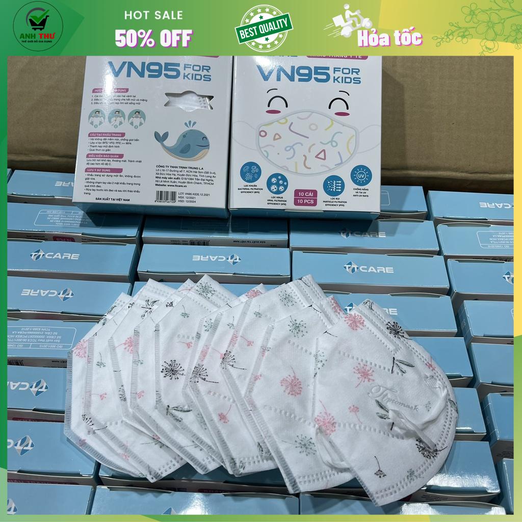 Hộp 10 Cái Khẩu Trang Y Tế VN95 TTCare Cho Trẻ Em
