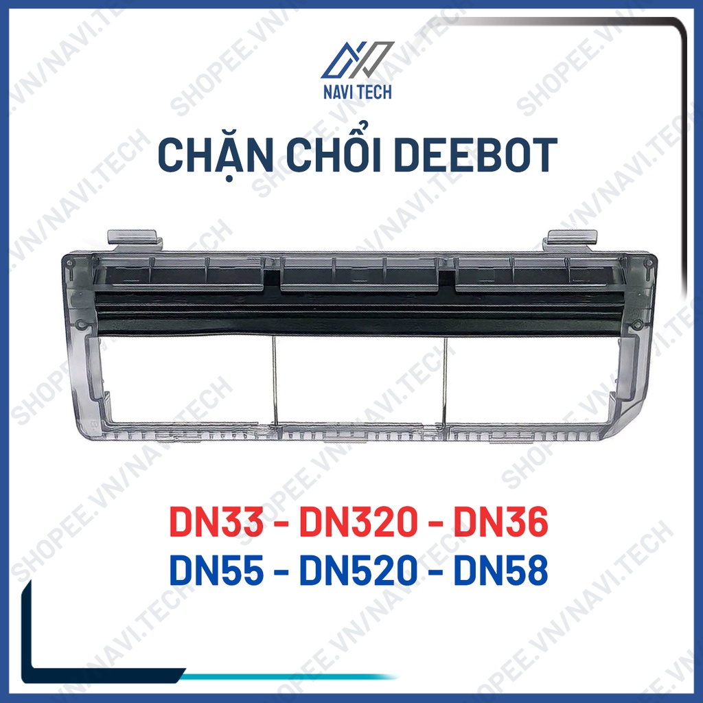 Nắp đậy chổi cuốn, chặn chổi,  giá đỡ chổi chính Robot hút bụi DN33, DN320, DN36, DN39, DN55, DN520, Ozmo 900, Ozmo 901