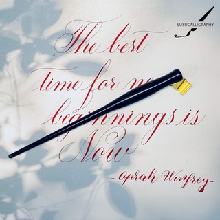 Set Quản Chéo - Ngòi - Mực Viết Calligraphy (Tặng lò xo, lọ chiết mực)