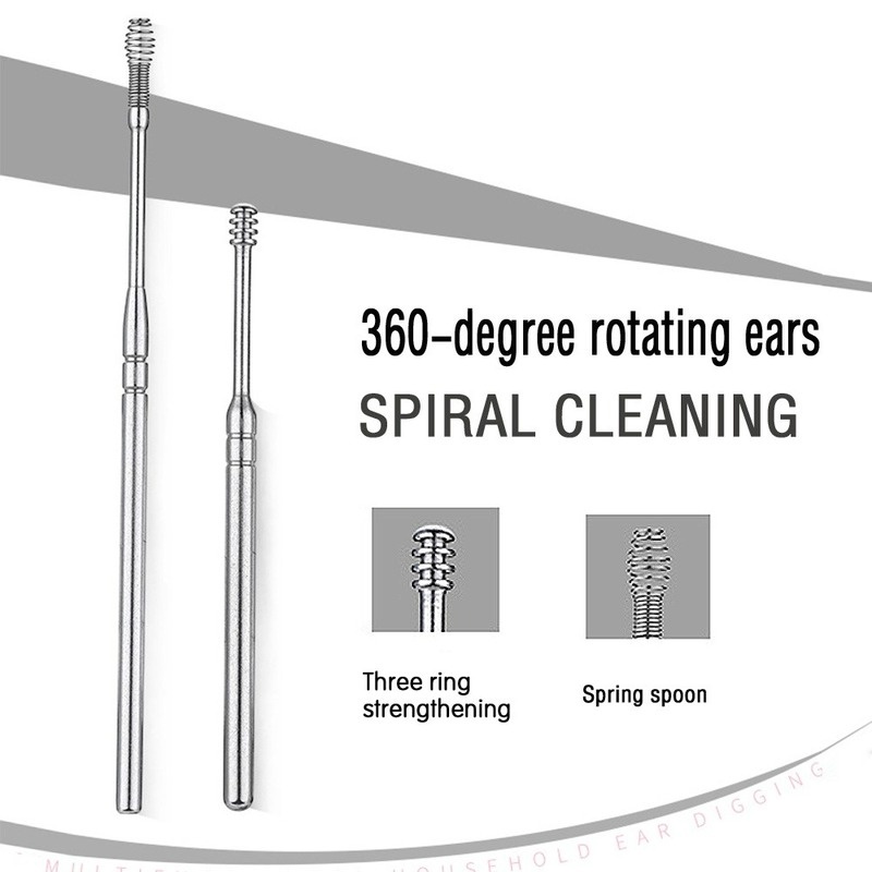 Set 7 Dụng Cụ Lấy Ráy Tai Bằng Thép Không Gỉ Chất Lượng