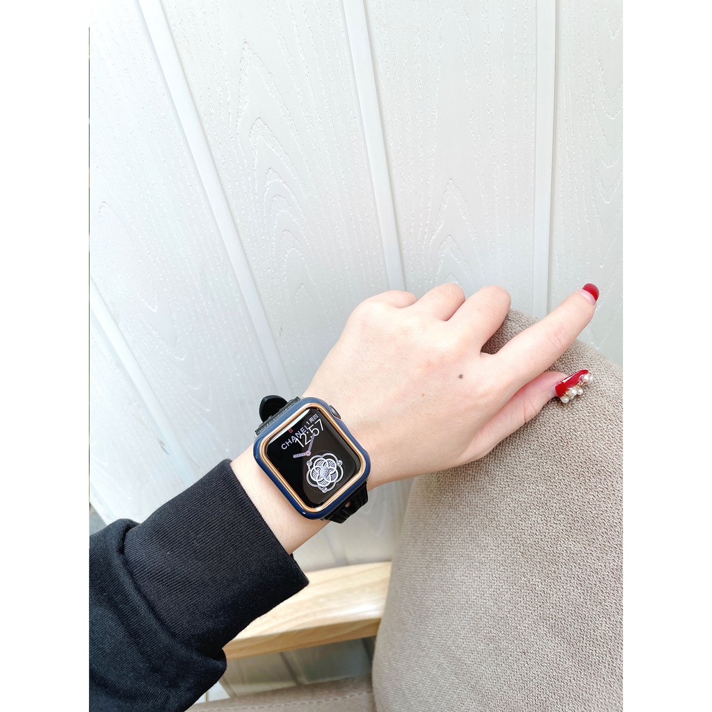 Vỏ cứng hai màu bảo vệ toàn diện chống rơi vỡ thích hợp cho Apple Iwatch Se 6 5 4 3 2 38mm 40mm 42mm 44mm