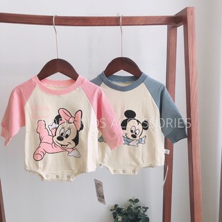 (Ảnh thật) Body nỉ ấm Mickies cho bé